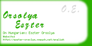 orsolya eszter business card